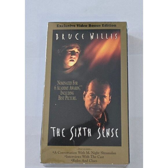 The Sixth Sense VHS Exclusive Video Bonus Edition Nominated For 6 Academy Awards - Picture 1 of 3